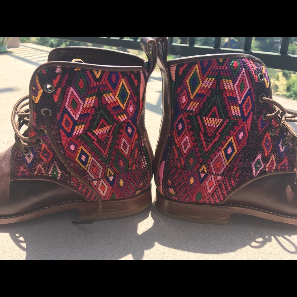 Teysha Customized Leather Embroidered Boots